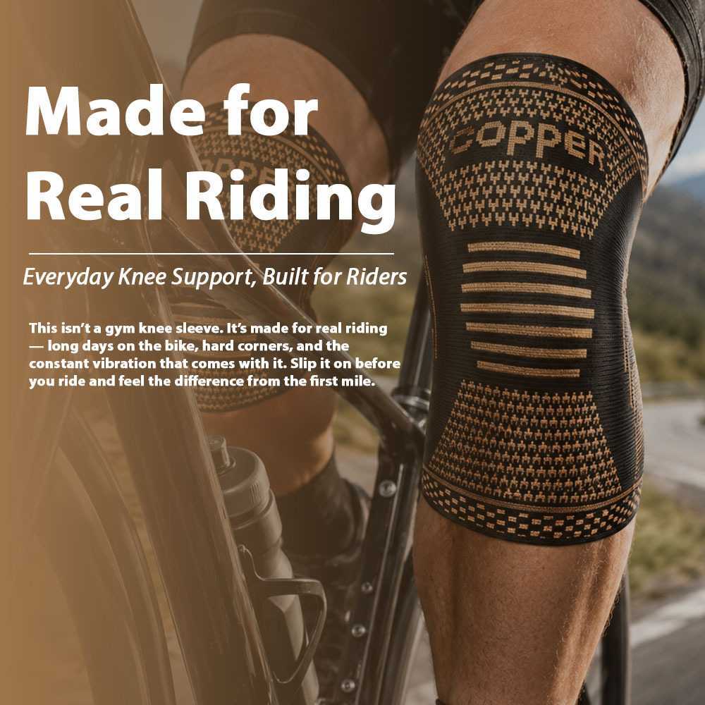 Copper Knee Support Sleeve | Compression Brace for Men & Women | S-2XL