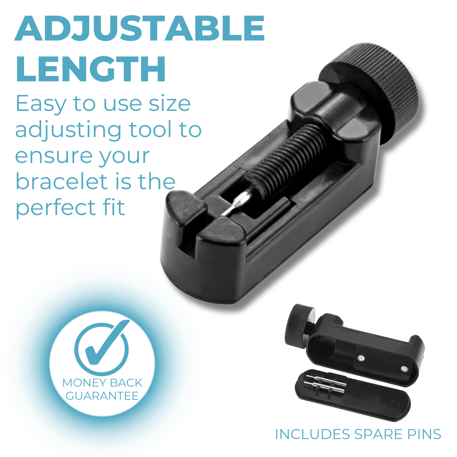 Men's Magnetic Bracelet with Black Carbon Fiber