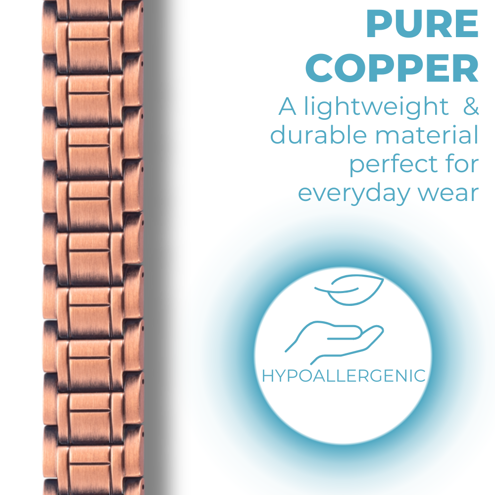 Mens Copper Magnetic Bracelet TRIPLE Power