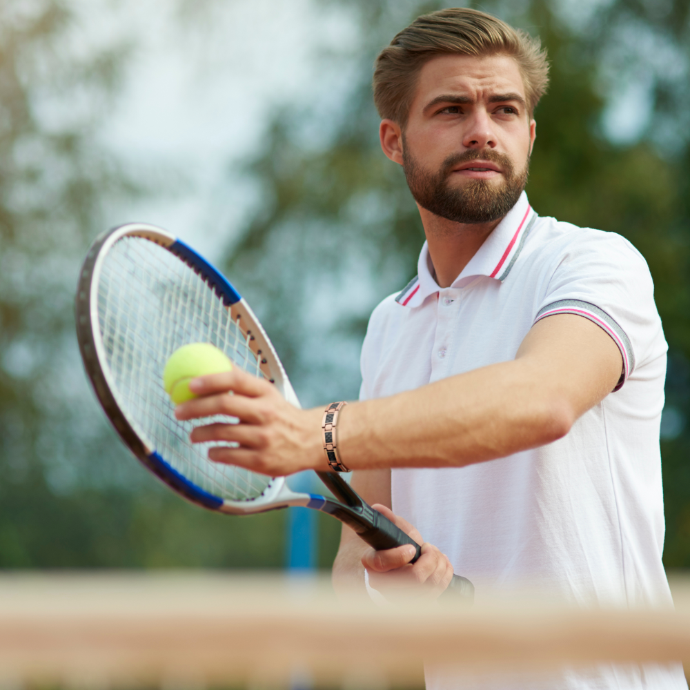 Men’s Copper Magnetic Bracelet with Black Carbon Fibre – Stylish Gift for Pain Relief