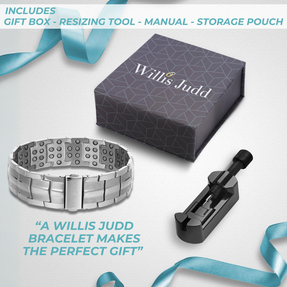 Strongest Magnetic Bracelet For Men - New Design- Silver