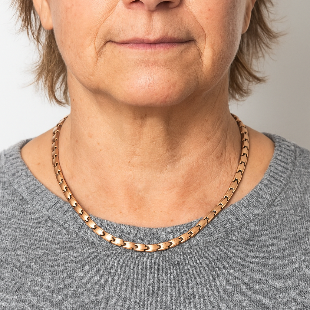 Ladies Powerful Copper Magnetic Therapy Necklace