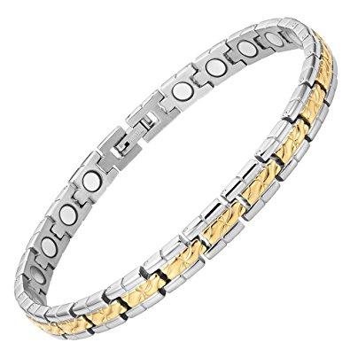 Ladies Titanium Magnetic Anklet Free Adjuster Gift Box