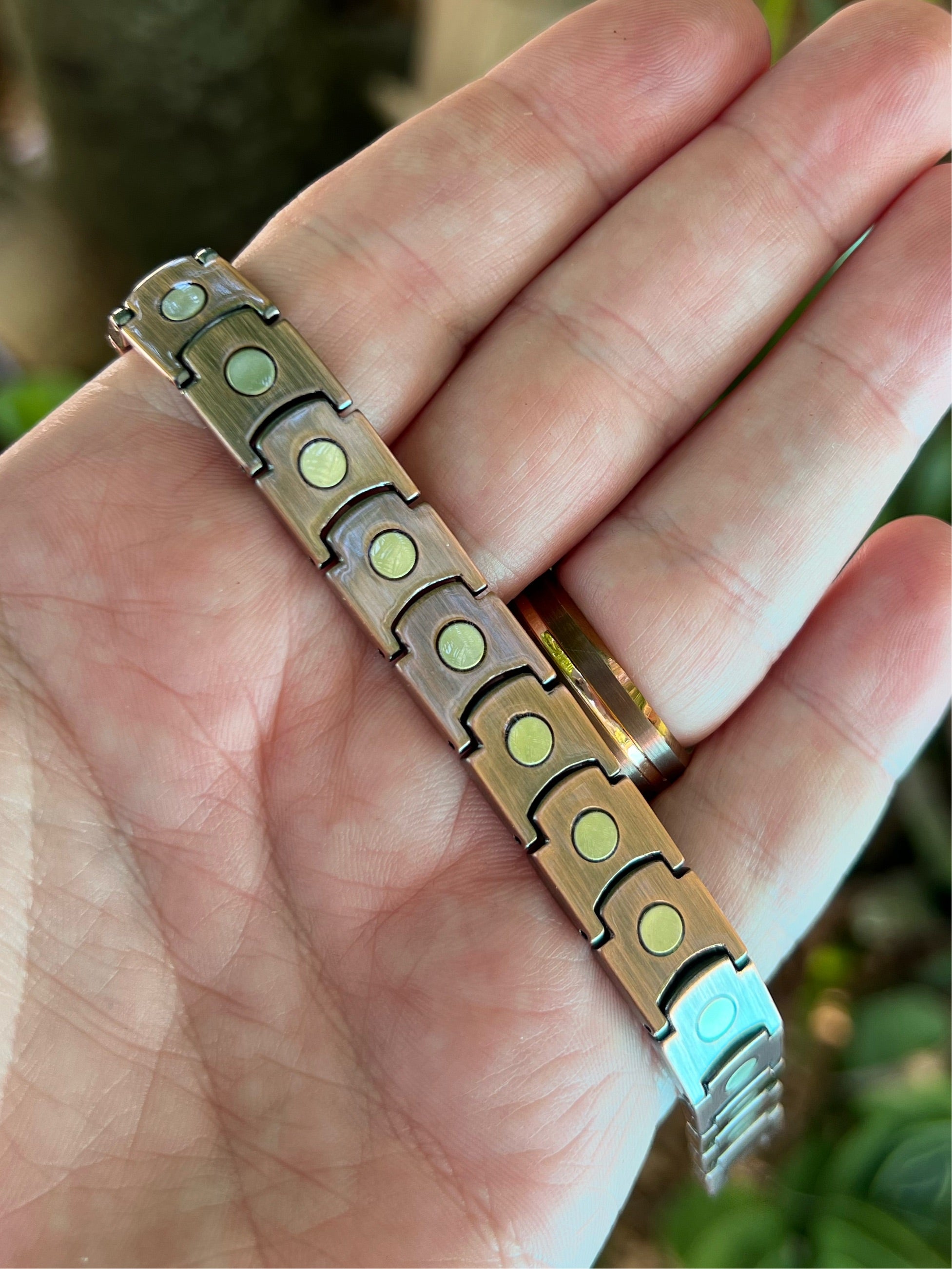 Mens Titanium Magnetic Therapy Bracelet