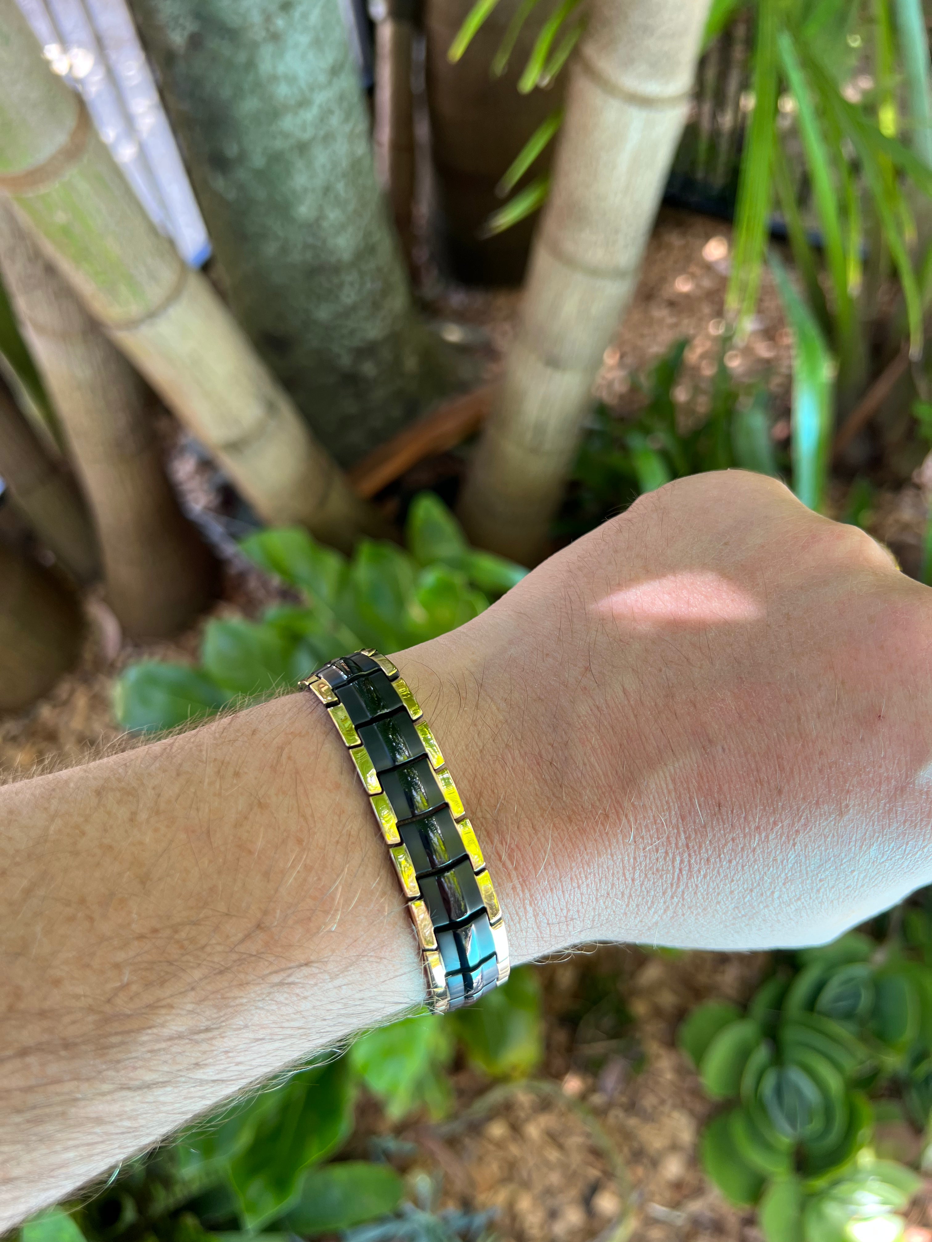 Mens Double Strength Magnetic Therapy Bracelet