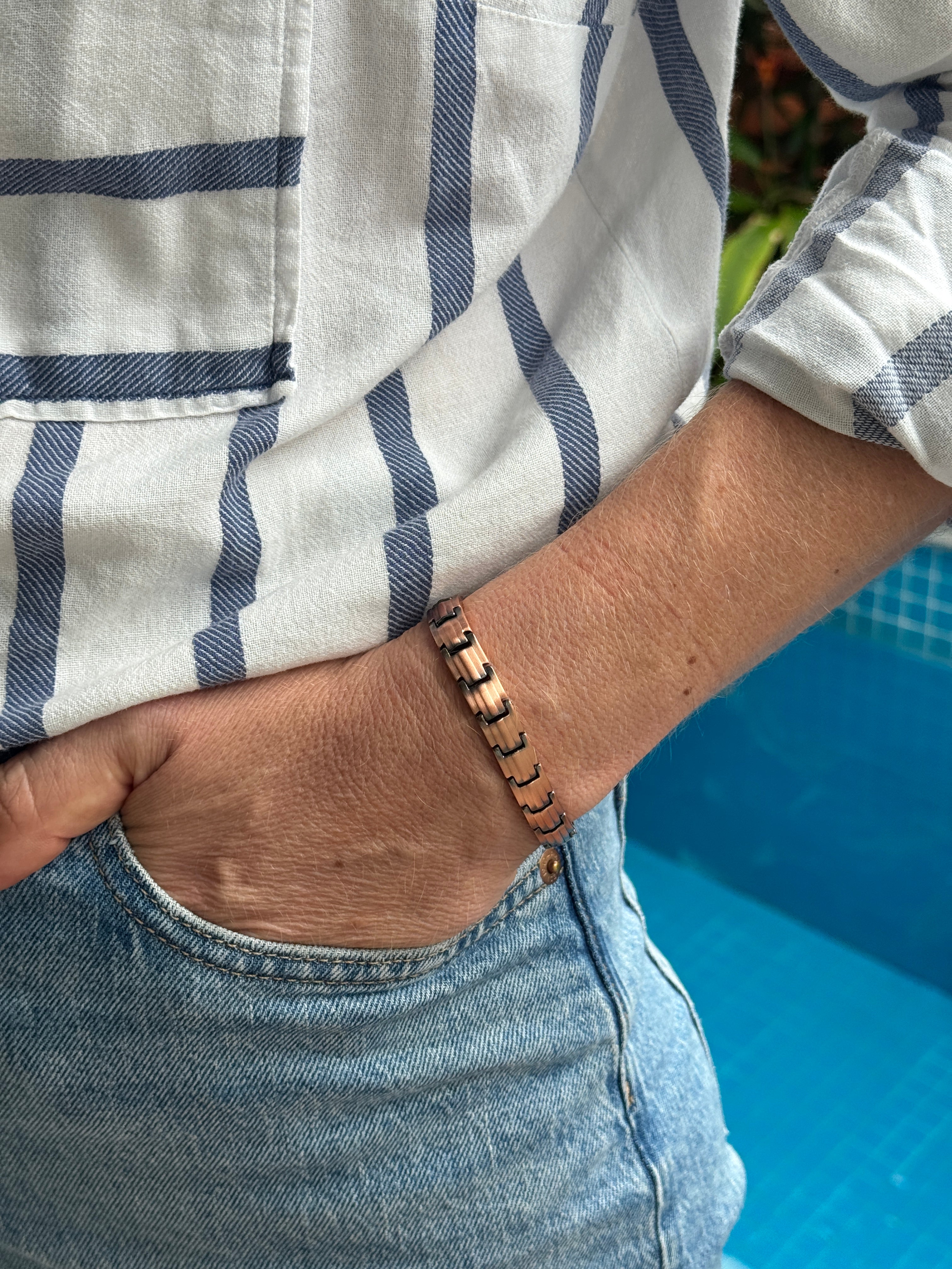 Ladies Copper Magnetic Bracelet NEW 2026 Model Double Strength