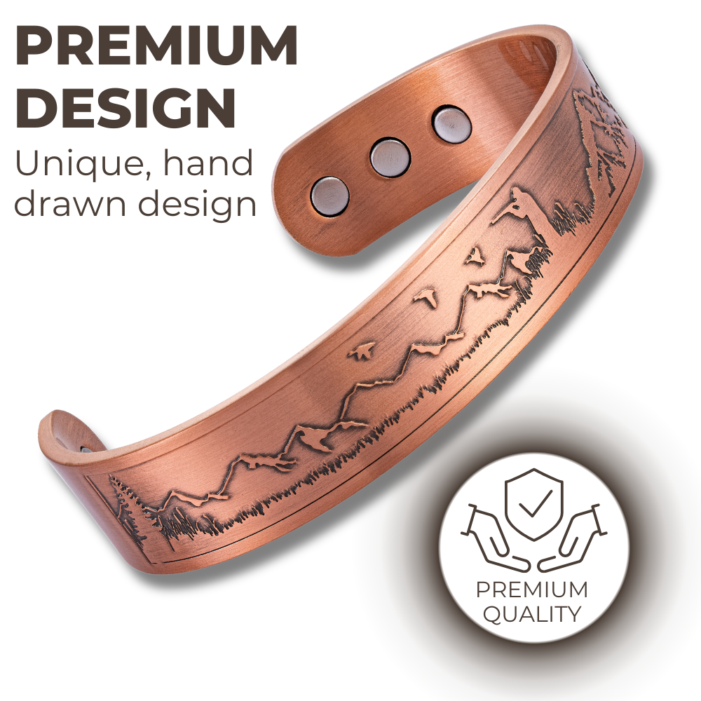 Willis Judd Mens Copper Bangle Hunter Bracelet