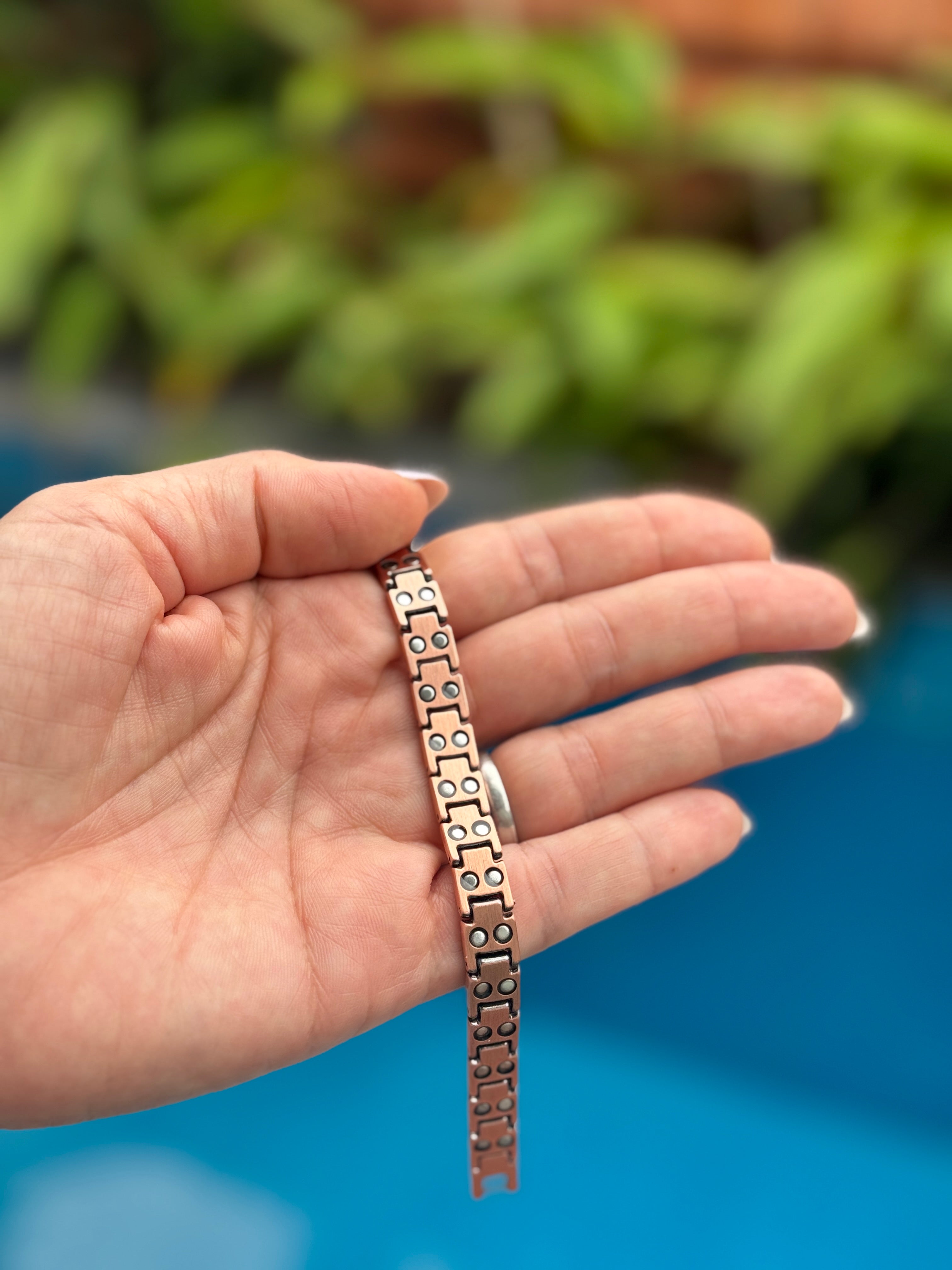 Ladies Double Strength Copper Bracelet Twin Pack