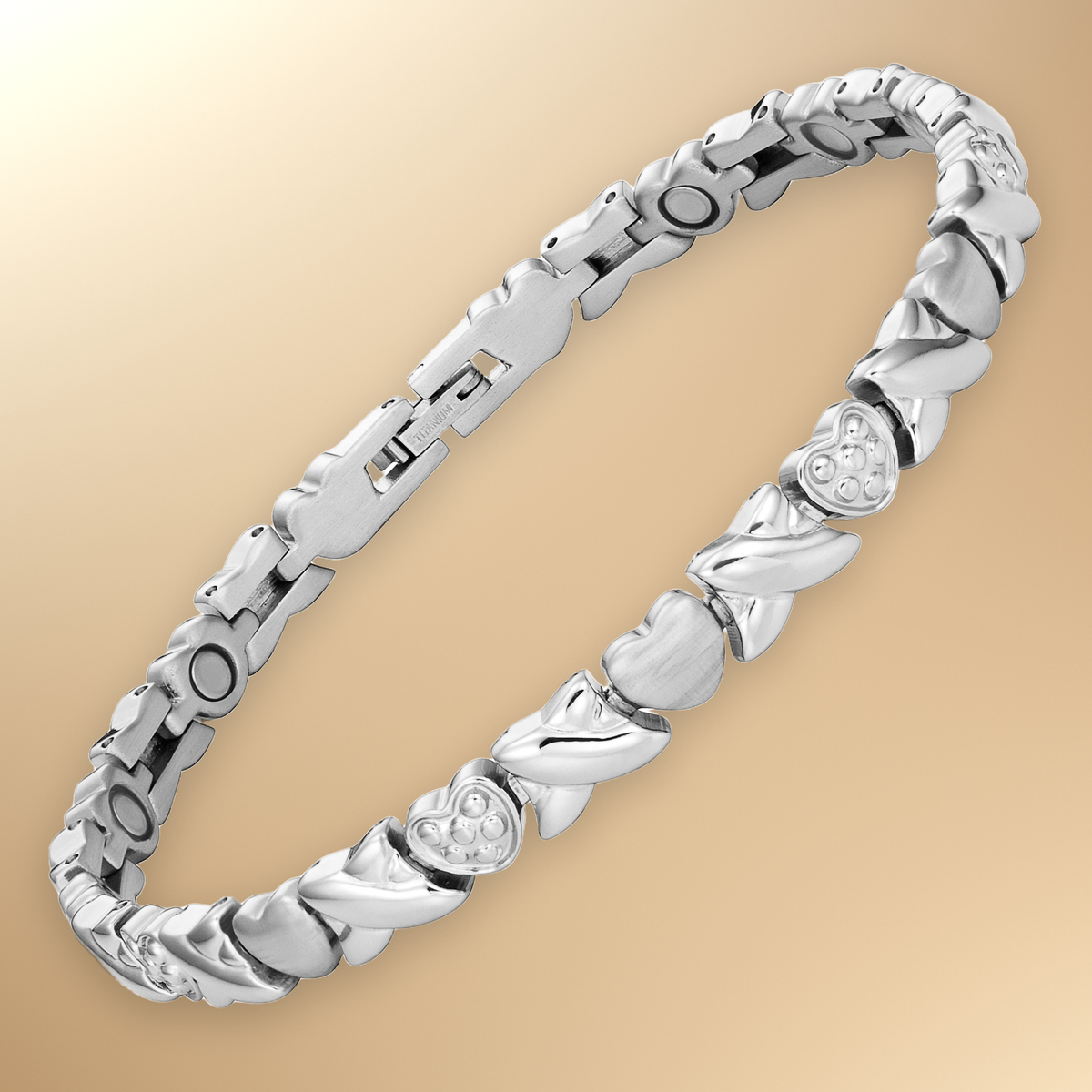 Ladies Titanium Magnetic Therapy Anklet