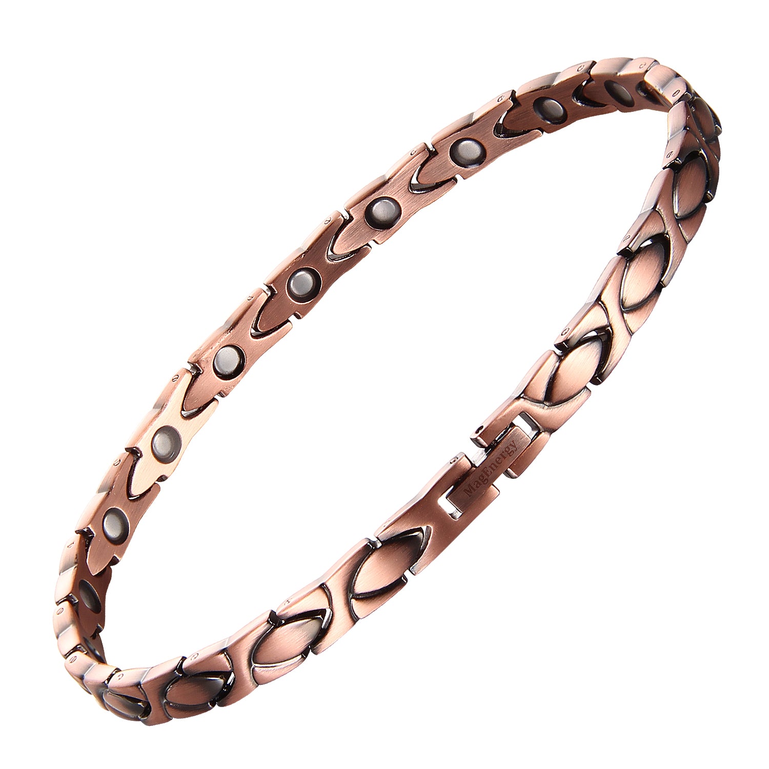 Ladies Solid Copper Magnetic Therapy Anklet