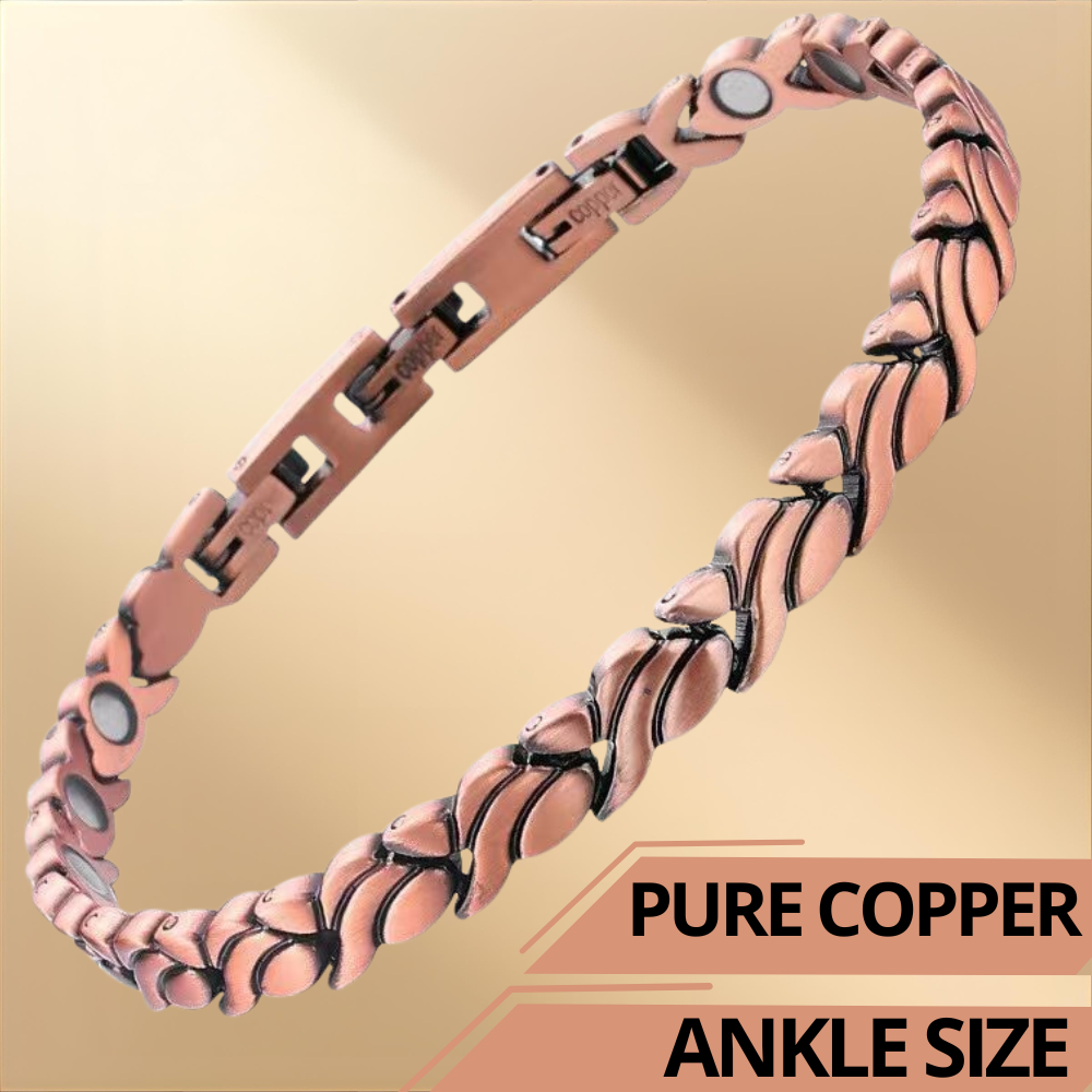 Ladies Natural Pure Copper Magnetic Therapy Anklet