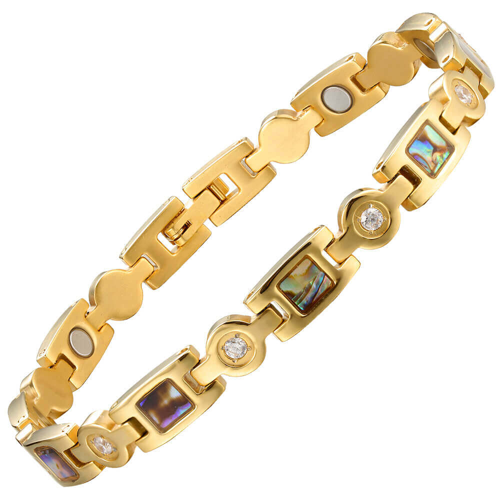 Ladies Magnetic Therapy Bracelet -Gold