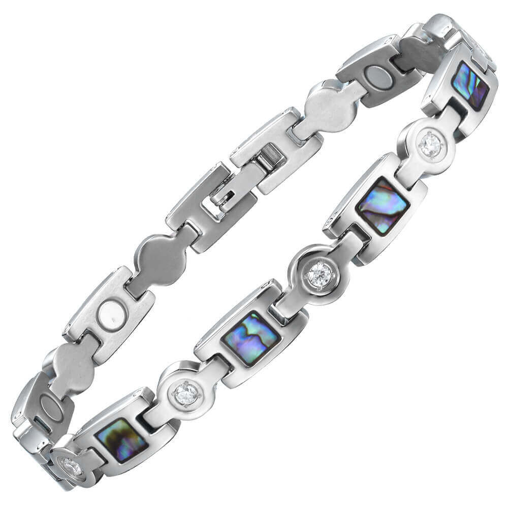 Ladies Magnetic Therapy Bracelet -Silver