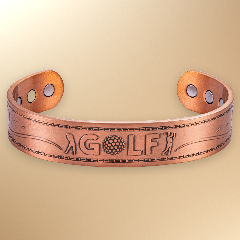 Willis Judd Mens Copper Bangle Golf Bracelet