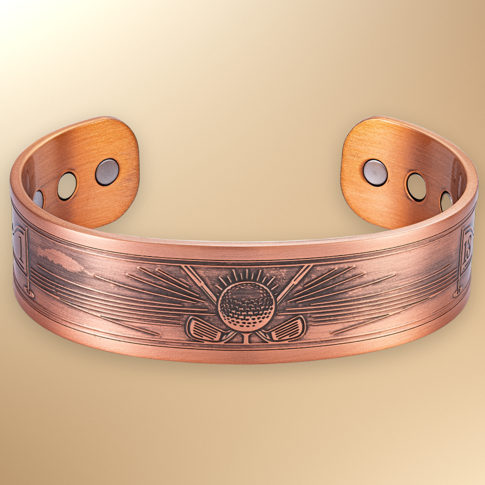 Willis Judd Mens Copper Bangle Golf Bracelet Style 2