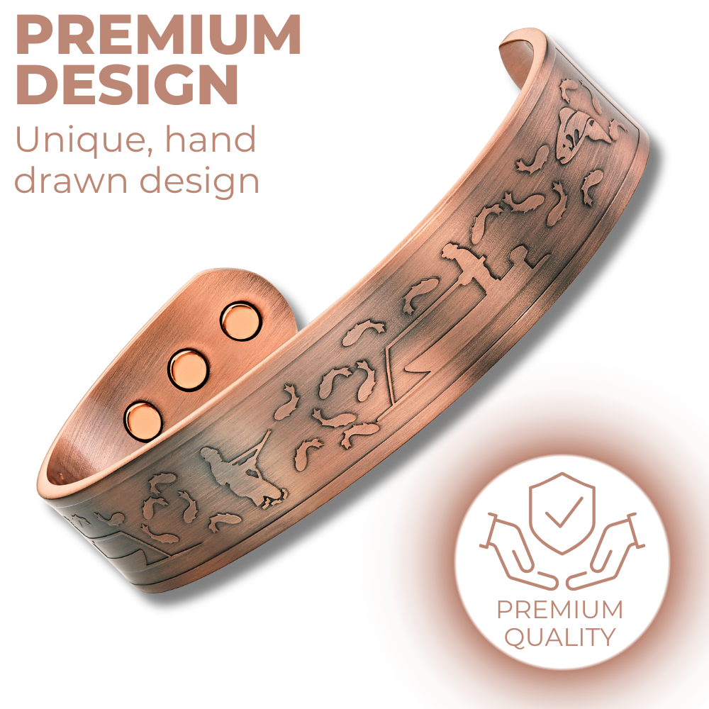 Willis Judd Mens Copper Bangle for Fisherman