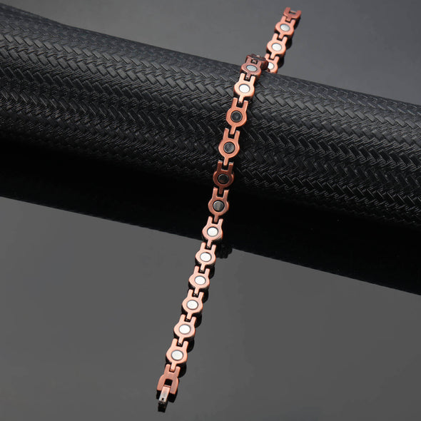 Ladies Copper Magnetic Gem Stone Bracelet