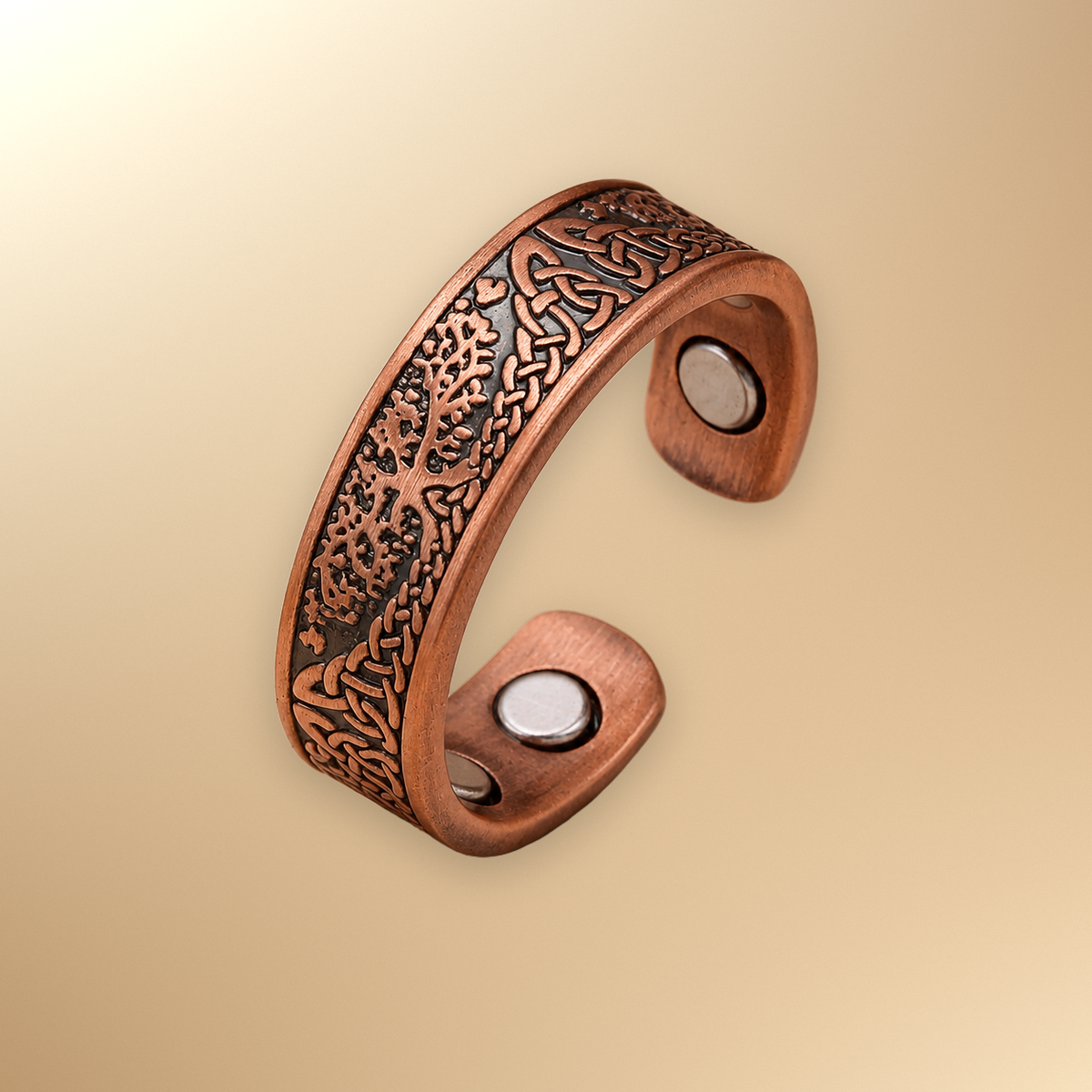 Ladies Tree of Life Copper Magnetic Ring