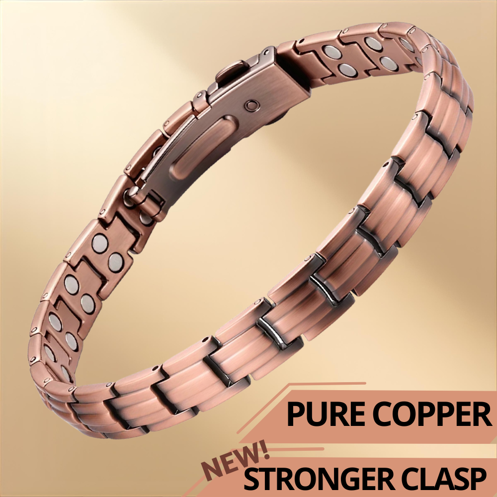 Ladies Copper Magnetic Bracelet NEW 2026 Model Double Strength