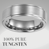 close up view of Willis Judd Tungsten mens Ring