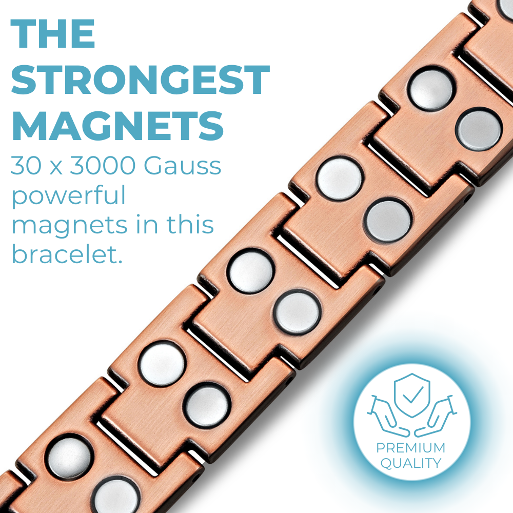 Mens copper magnetic bracelet deals