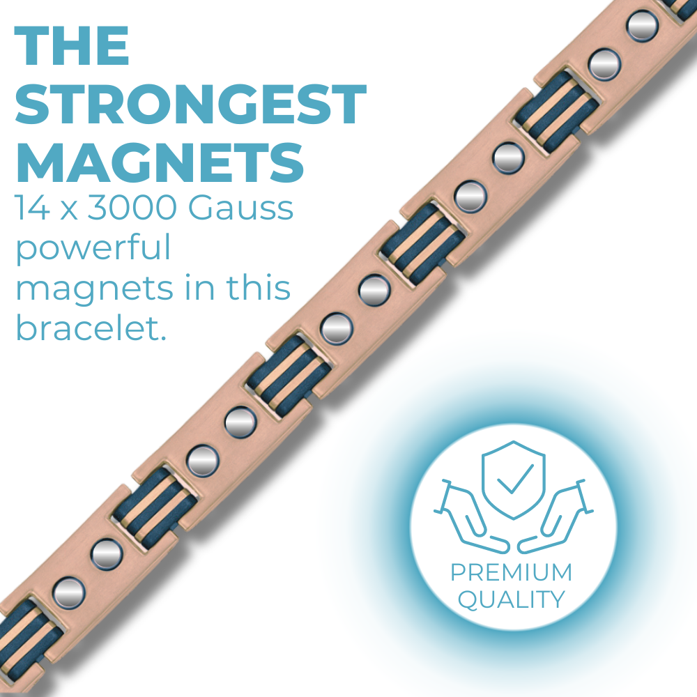 Men's Titanium Magnetic Bracelet Black Carbon Fiber