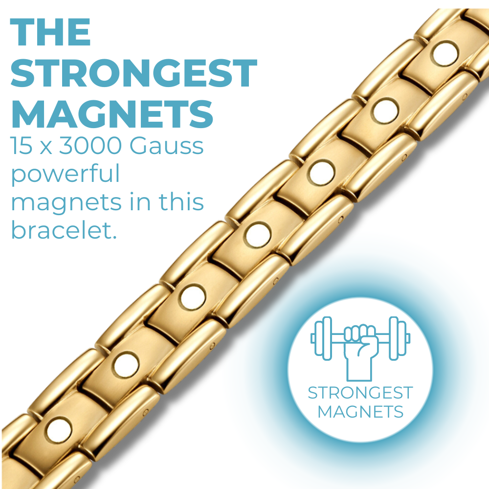 Men's Magnetic Therapy Bracelet - Titanium