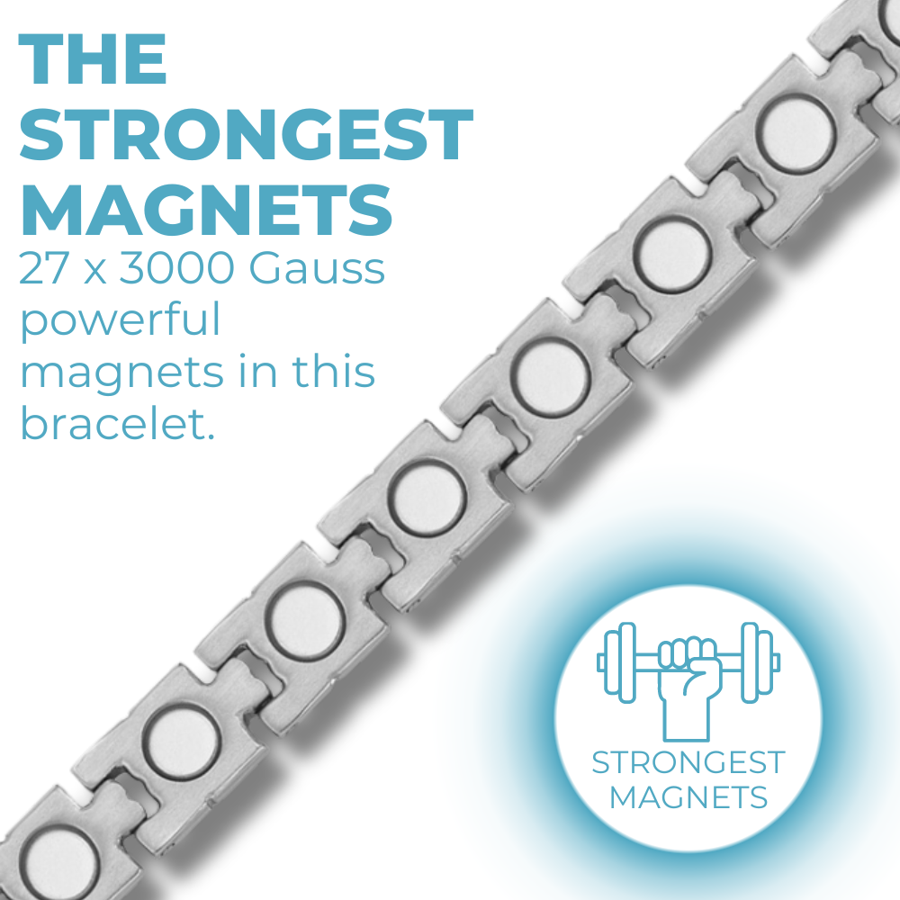 Ladies Magnetic Therapy Bracelet (Titanium)