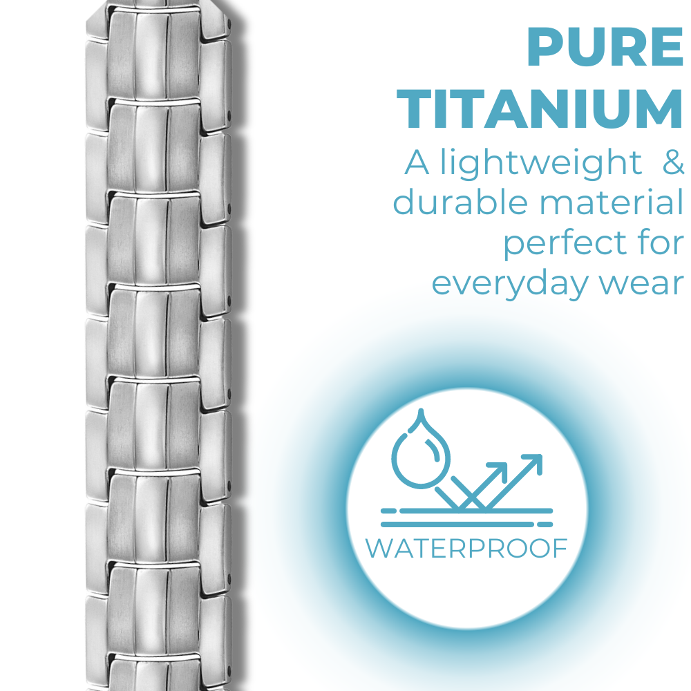 Men's Four Element Magnetic Therapy Bracelet (Titanium)