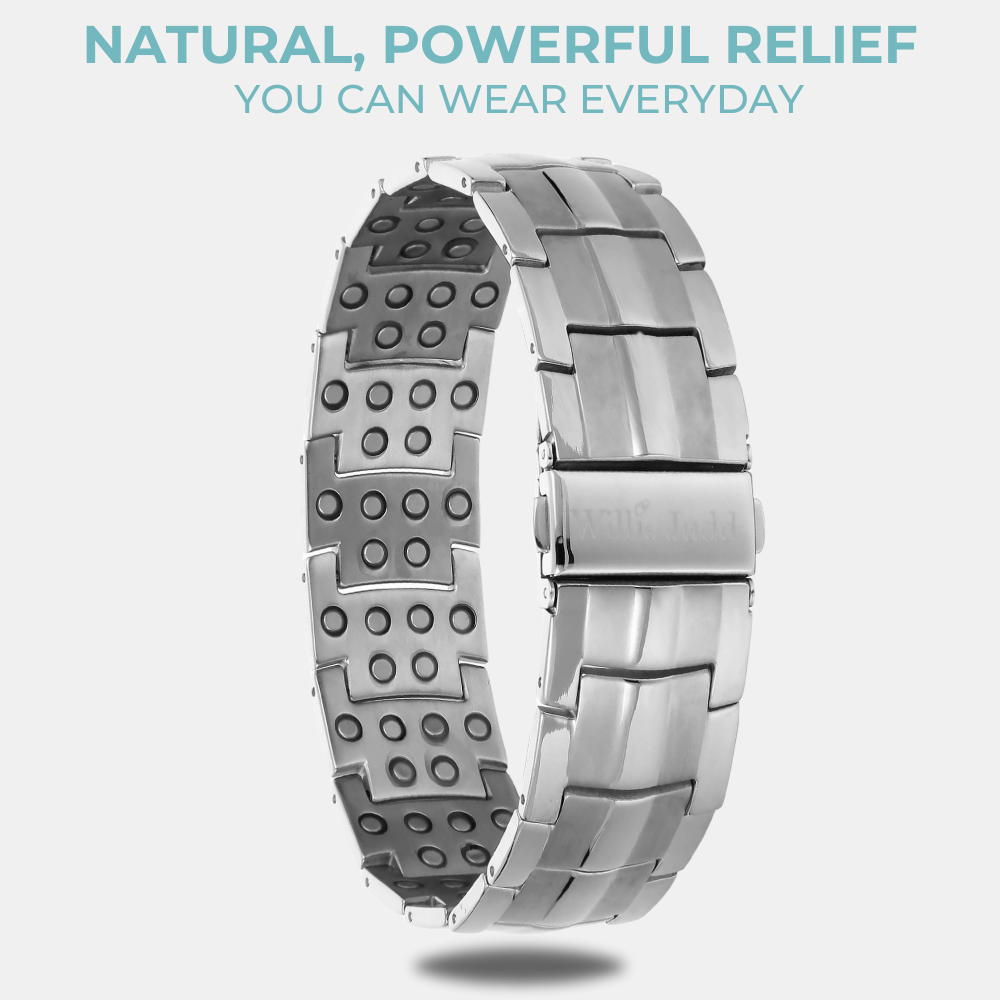 Strongest Magnetic Bracelet For Men - New 2024 Model Silver