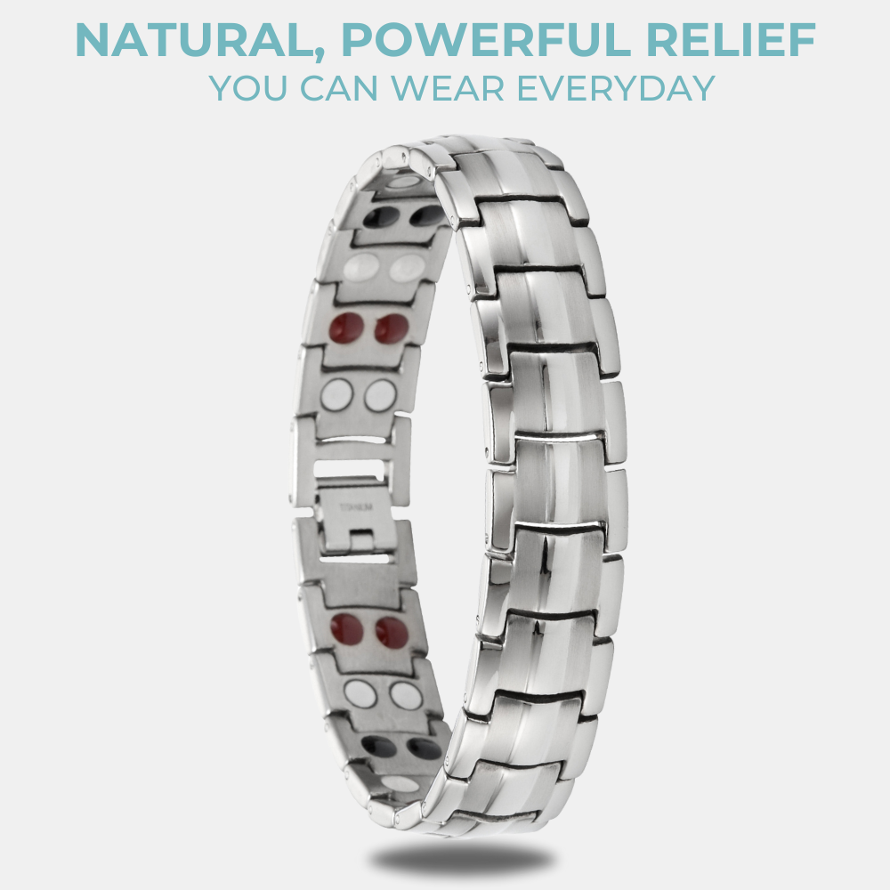 Men's Four Element Magnetic Therapy Bracelet (Titanium)