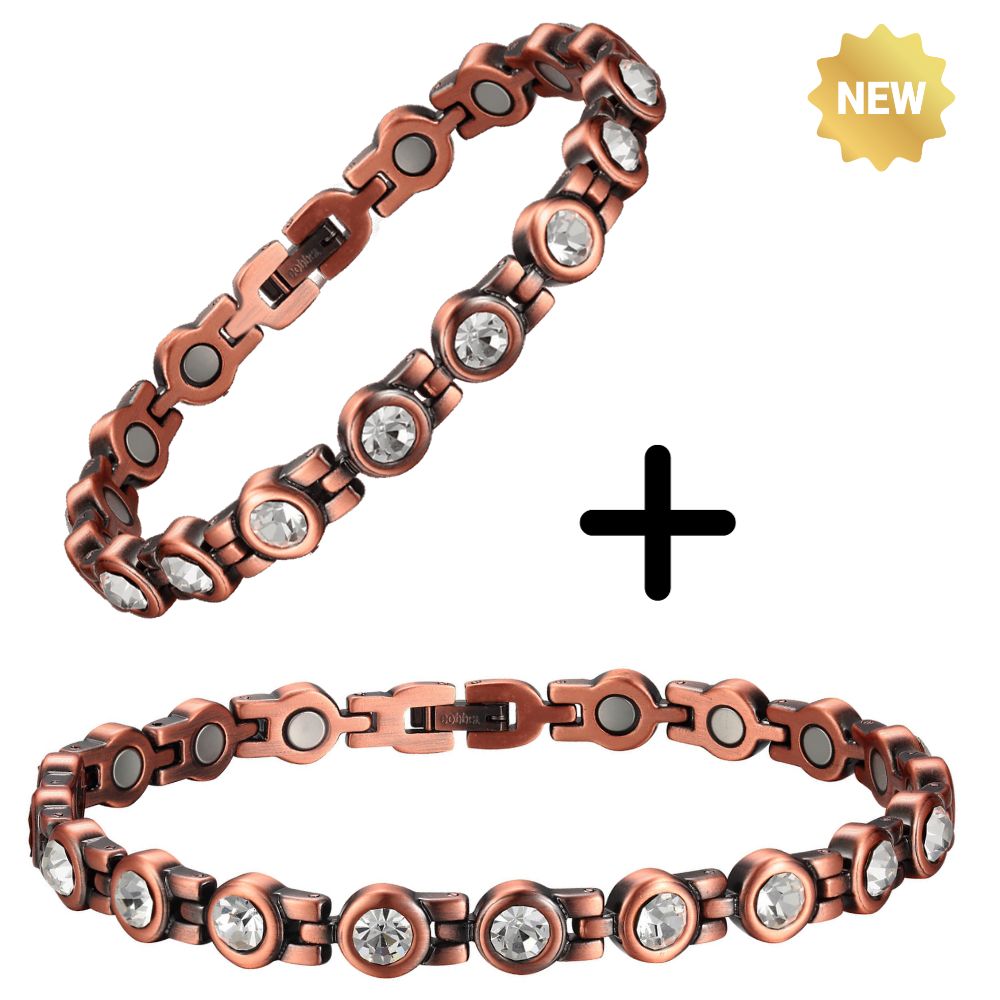 Ladies Copper Bracelet & Anklet Set