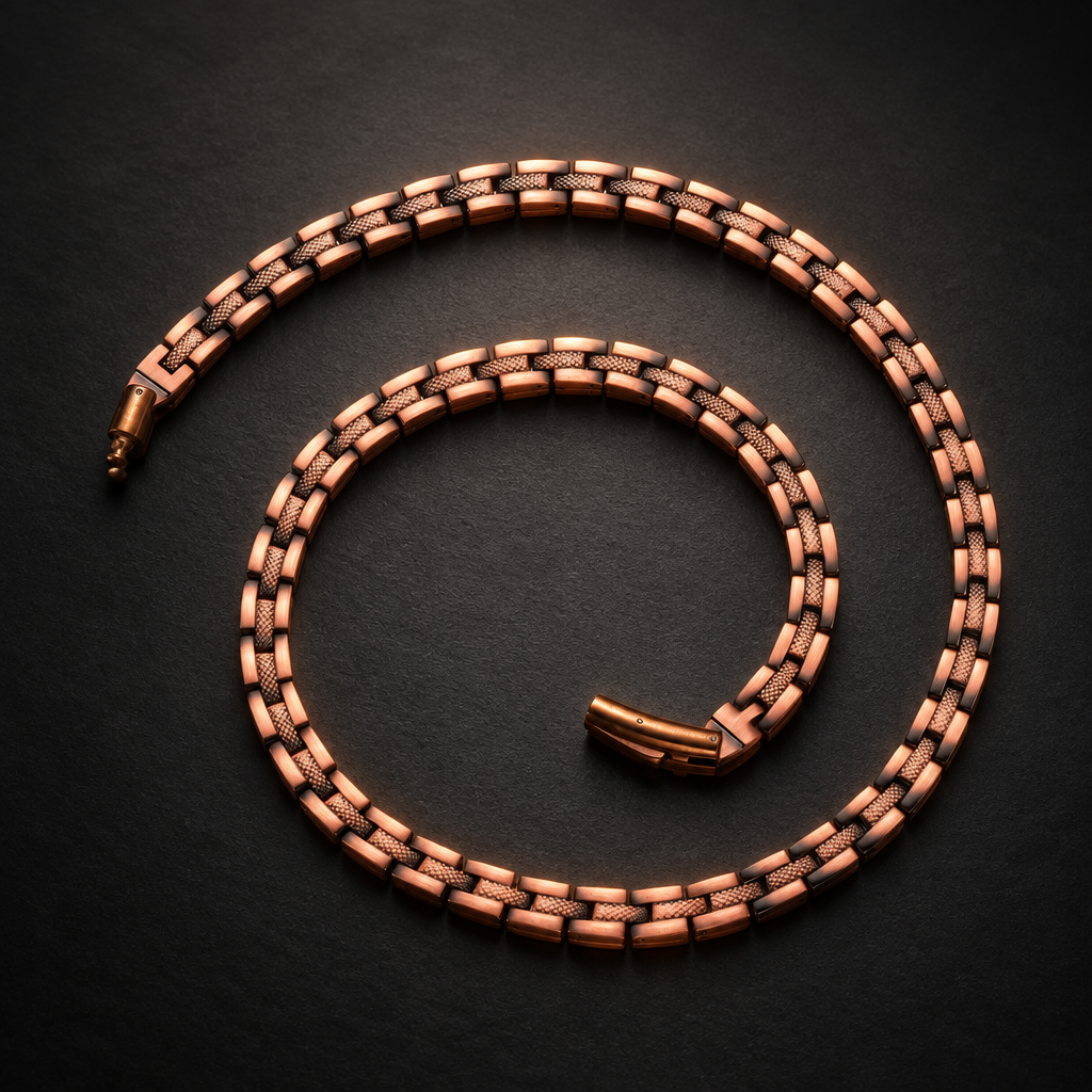 Mens Copper Chain With Magnets