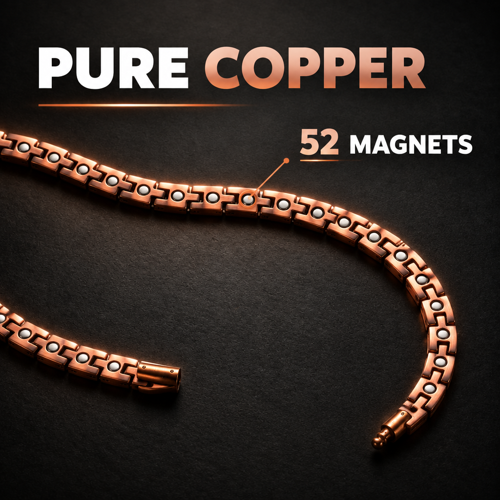 Mens Copper Chain With Magnets