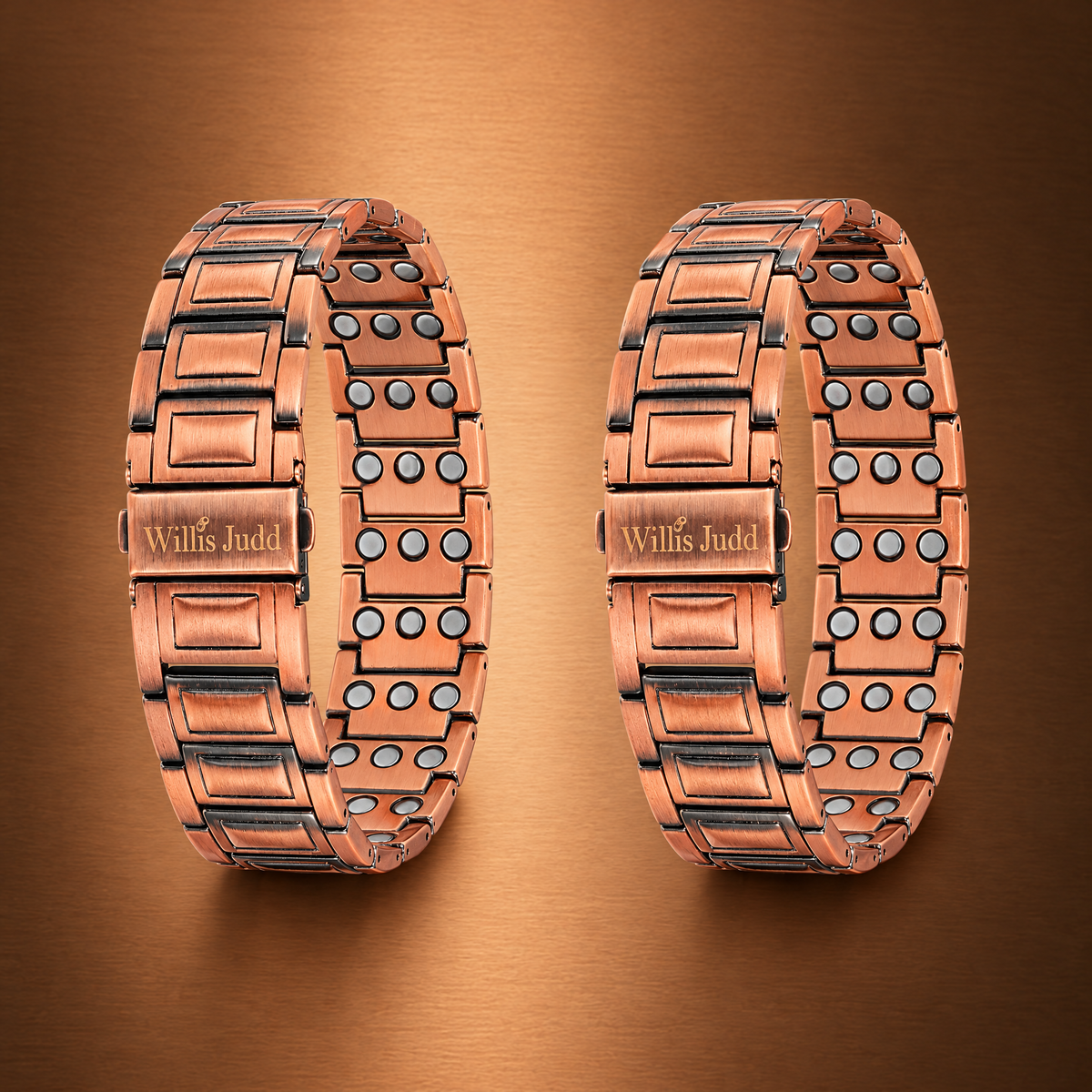 3-Magnet Copper Bracelet Twin Pack
