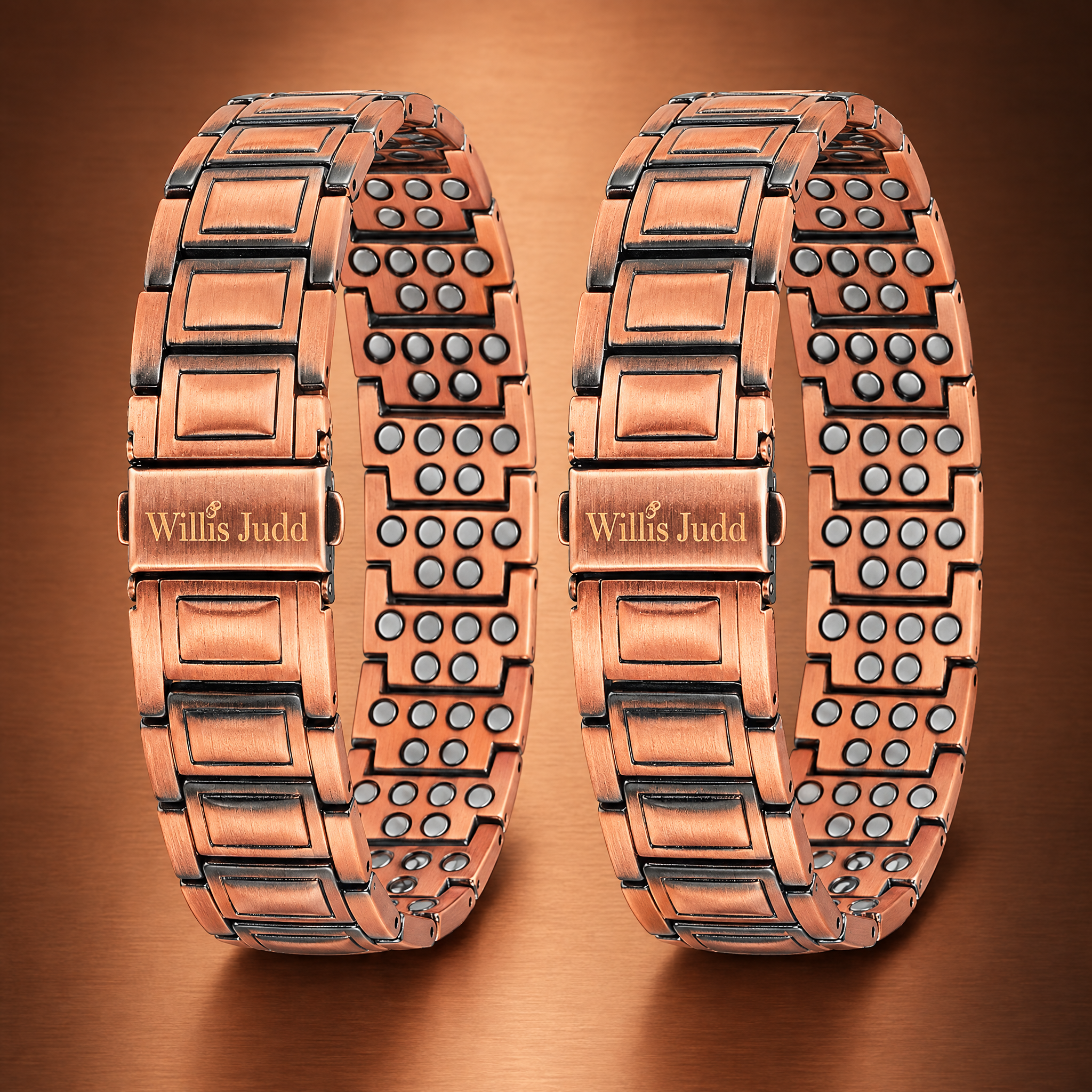 6-Magnet Copper Bracelet Twin Pack