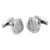 Willis Judd Men’s Stainless Steel with Colored Carbon FIber Cufflinks with Pouch