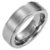 Mens Titanium Ring Engraved Love You Dad By Willis Judd in Velvet Gift Pouch