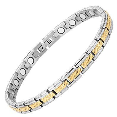 Women's Magnetic Butterfly Ankle Bracelet Novoa Gold Stainless Steel  AK-B087QM