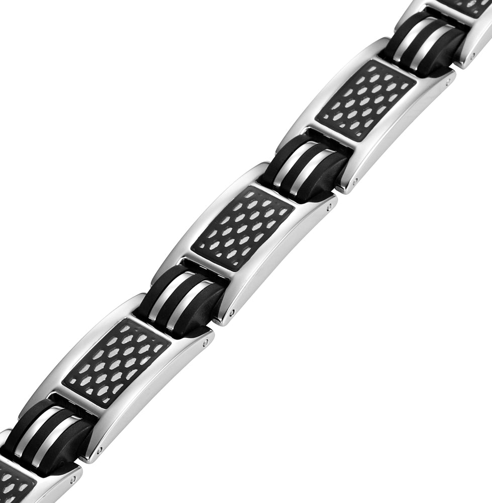 Mens Magnetic Therapy Bracelet Four Elements