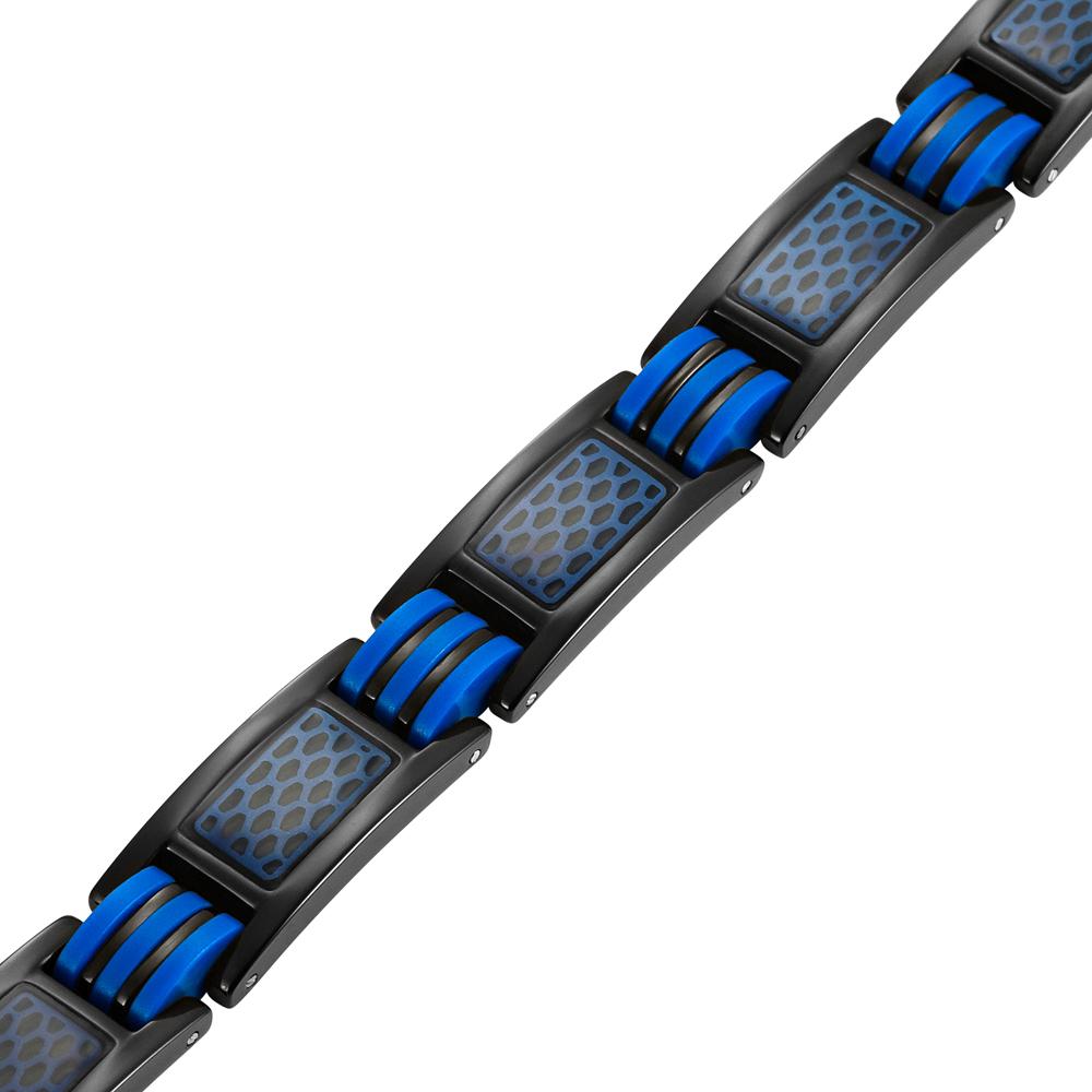 Men's Four Element Magnetic Bracelet - blue honey comb