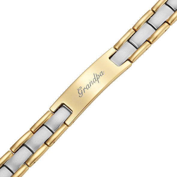 Men's Engraved Bracelet - Love You Grandpa