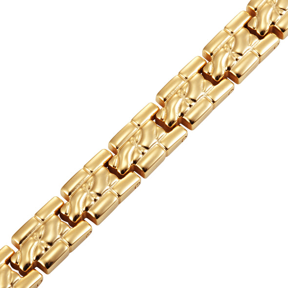 Ladies Gold Titanium Magnetic Bracelet