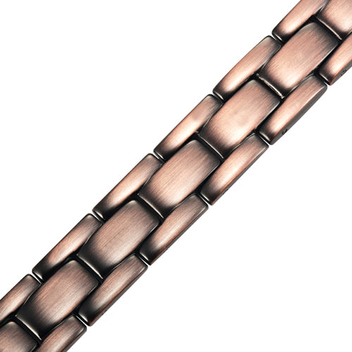Mens Copper Toned Magnetic Therapy Bracelet