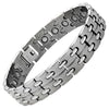 New Mens Titanium Magnetic Bracelet with Free Adjuster and Gift Box - TB86